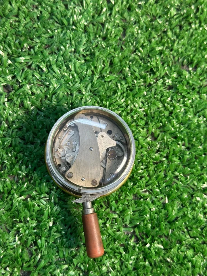 ST. BLAISE LIC. ZENITH ANTIQUE 12 MINUTES TELEPHONE TIMER STOP WATCH 47MM WORKS - Image 4 of 4