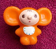 1970s USSR 2" CHEBURASHKA Russian cartoon Character Celluloid Plastic Toy doll