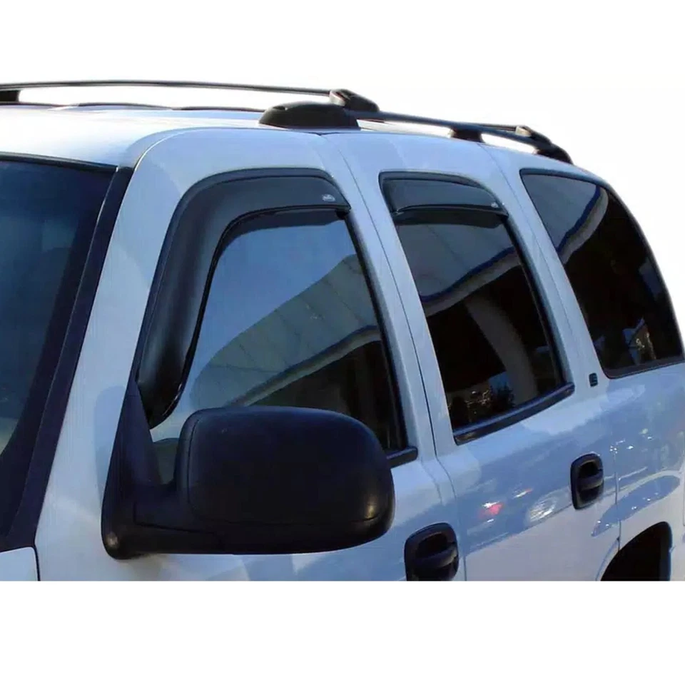 AVS Front & Rear In-Channel Smoke Window Ventvisors for Tahoe Yukon Escalade Foto 2 de 4