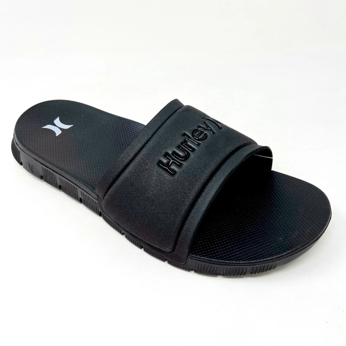 Hurley Fusion Slide Black Womens Size 11 Sandals Slide AJ0058 010