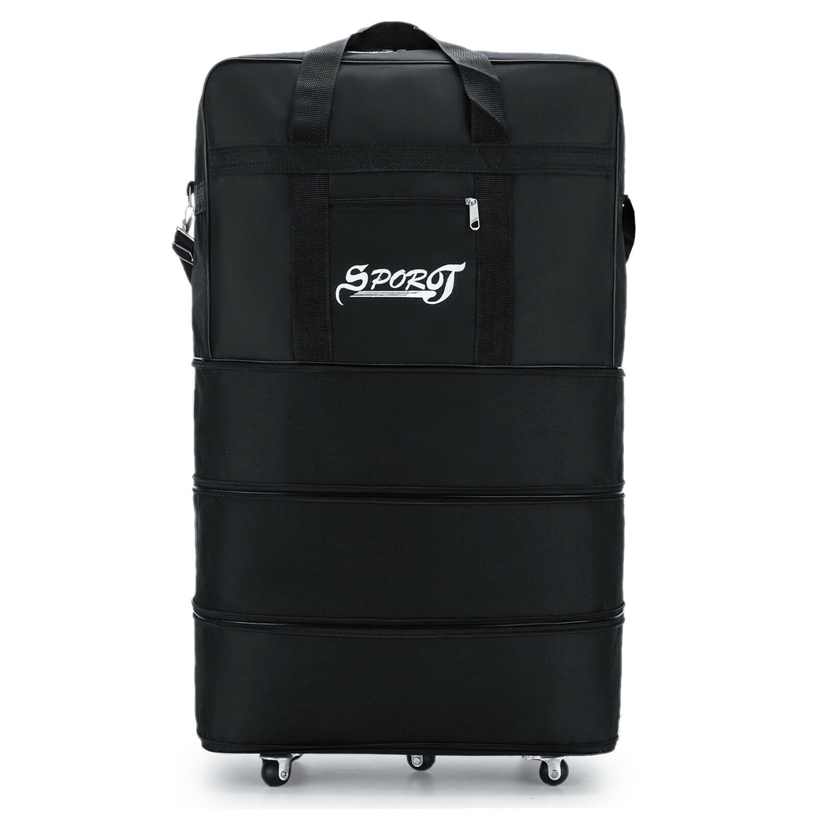 Large 42Inch Expandable Rolling Duffle Bag Wheeled Luggage Foldable Suitcase