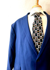 Jos. A. Bank 1905 Big  Tall Suit Jacket Coat 56R Wool Cobalt Blue Double-Vented