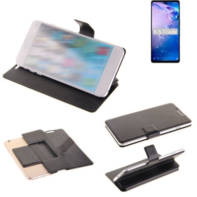 Handy-Hülle für Sharp Aquos Zero6 Flip-Cover Case Schutzhülle schwarz