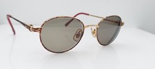 Vintage Laura Ashley Mandy Brown Gold Oval Sunglasses Hong Kong FRAMES ONLY