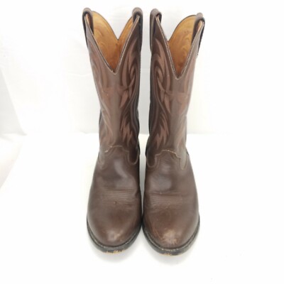 Redhead Brown‎ Leather Cowboy Boots RedHead Ranch Ridgedale Cutter-Toe Western Boots for Men  main image 2