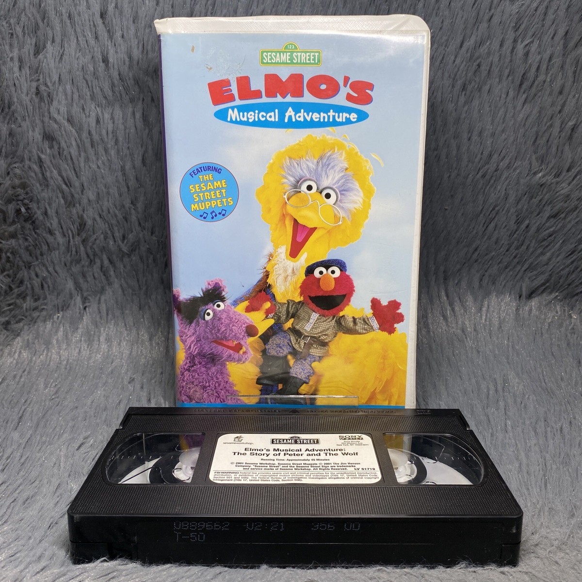 Sesame Street Elmo's Musical Adventure Peter and the Wolf VHS 2001