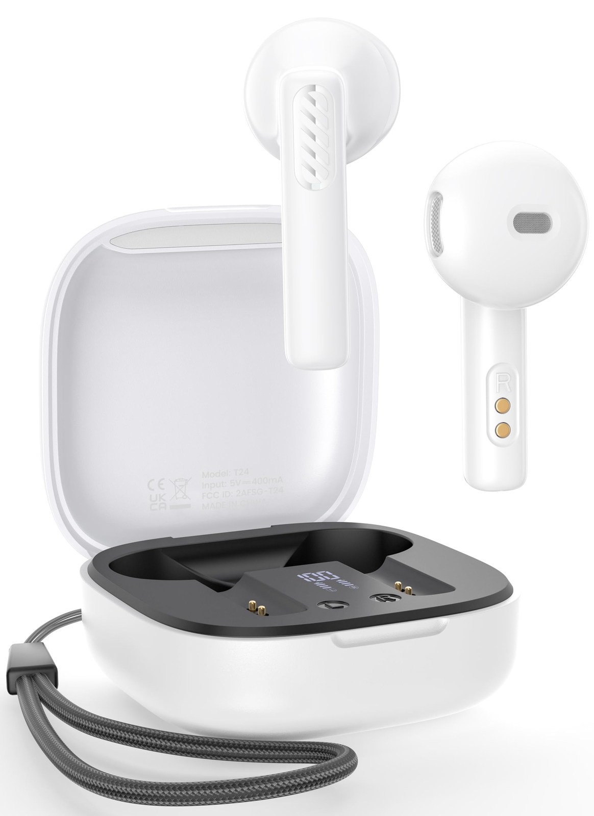 DazDalee Wireless Earbuds Bluetooth 5.3 50H Playback Deep Bass Stereo Sound