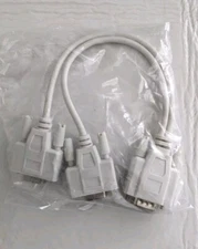 VGA 1 to 2 Y Splitter Cable Adapter Monitor Dual Display Mirror VGA-Y