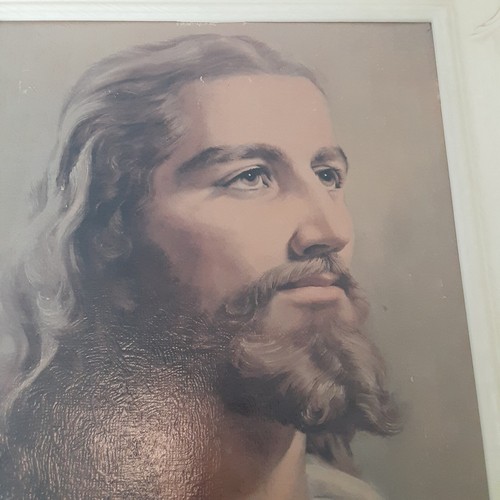 Vintage Jesus framed Picture Artist signed Peter V. Blanchi Lithograph - Picture 2 of 7