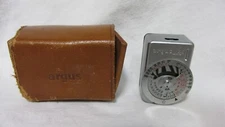 Vintage Argus L44  Light Meter with  Leather Clip On Case Made in West Germany