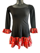 Alexis Women's Estelle Off Shoulder Floral Flounce Ruffle Mini Dress Large