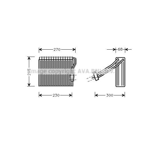 Prasco Verdampfer Klimaanlage Aluminium FüR Mercedes-Benz A-Klasse W168-image
