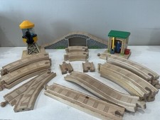 Thomas The Train Wooden Buildings, Bridges And Track Mixed Lot