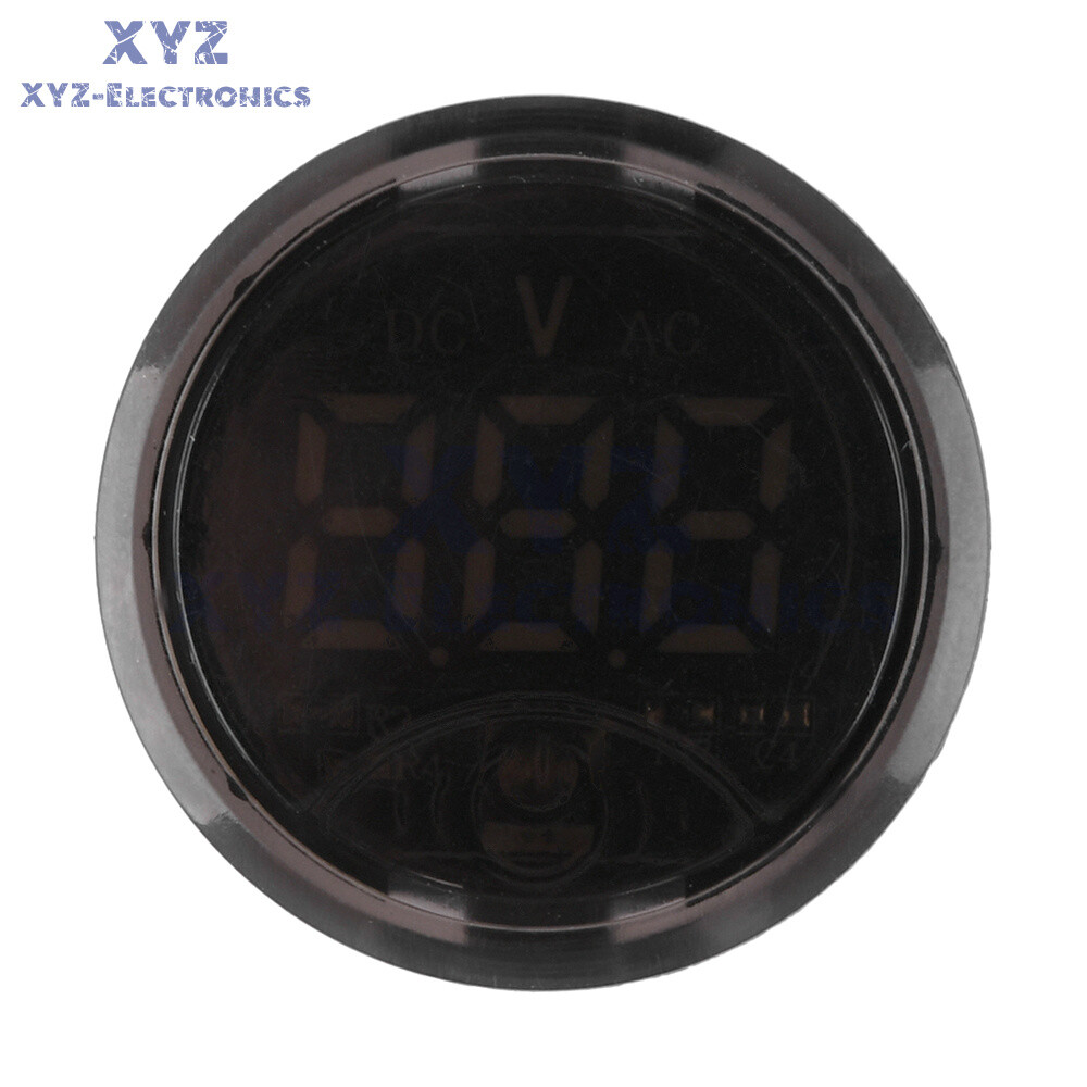 Voltmetro Digitale Rotondo DC7-120V LED Touch Auto Con Display Rotondo - Nuovo Di Zecca