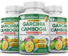 3 x Weight Loss Garcinia Cambogia w/ Apple Cider Vinegar ACV Fat Burner Pills