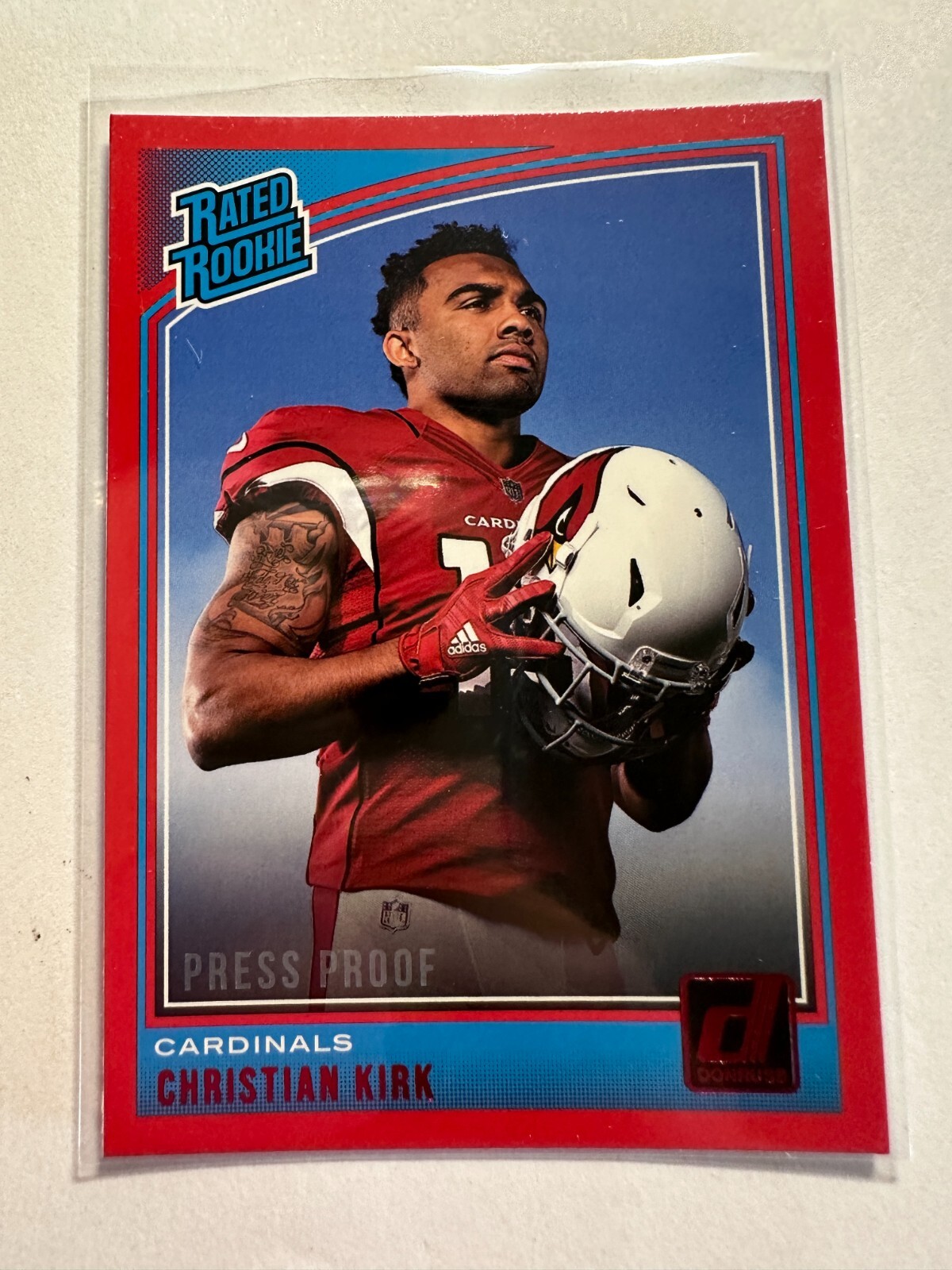 K21,088 - 2018 Donruss Press Proof Red #313 Christian Kirk RR