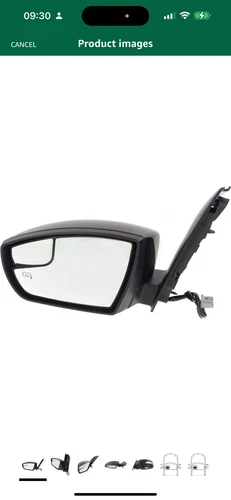 Mirror Driver Side Compatible with 2013-2017 Ford C-Max Power glass