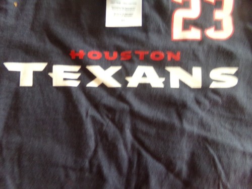 ARIAN FOSTER #23 Houston Texans NFL Blue T-Shirt Youth Size (4T) NWT Retail $18 - Picture 5 of 6