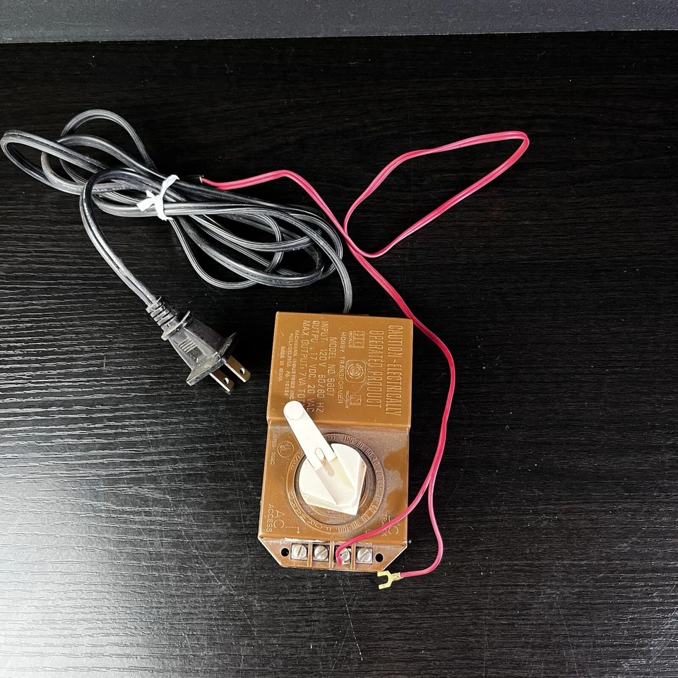 Bachmann Hobby Model Train Transformer  Model No. 6607 Brown  Tested Has Power - Image 2 of 4