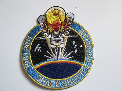 Space Shuttle 1981-2011 Bügelbild oder Aufnähen Abzeichen Patch - 65 mm - P095