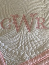 Beautiful Baby Monogrammed Quilt