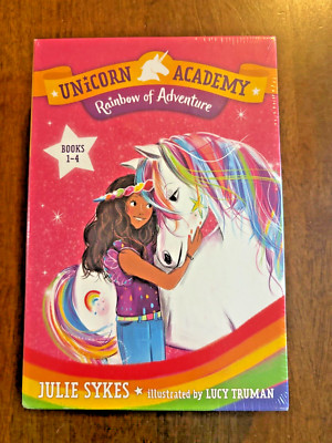 Unicorn Academy Rainbow of Adventure Boxed Set Books 1-4 Julie Sykes NIP