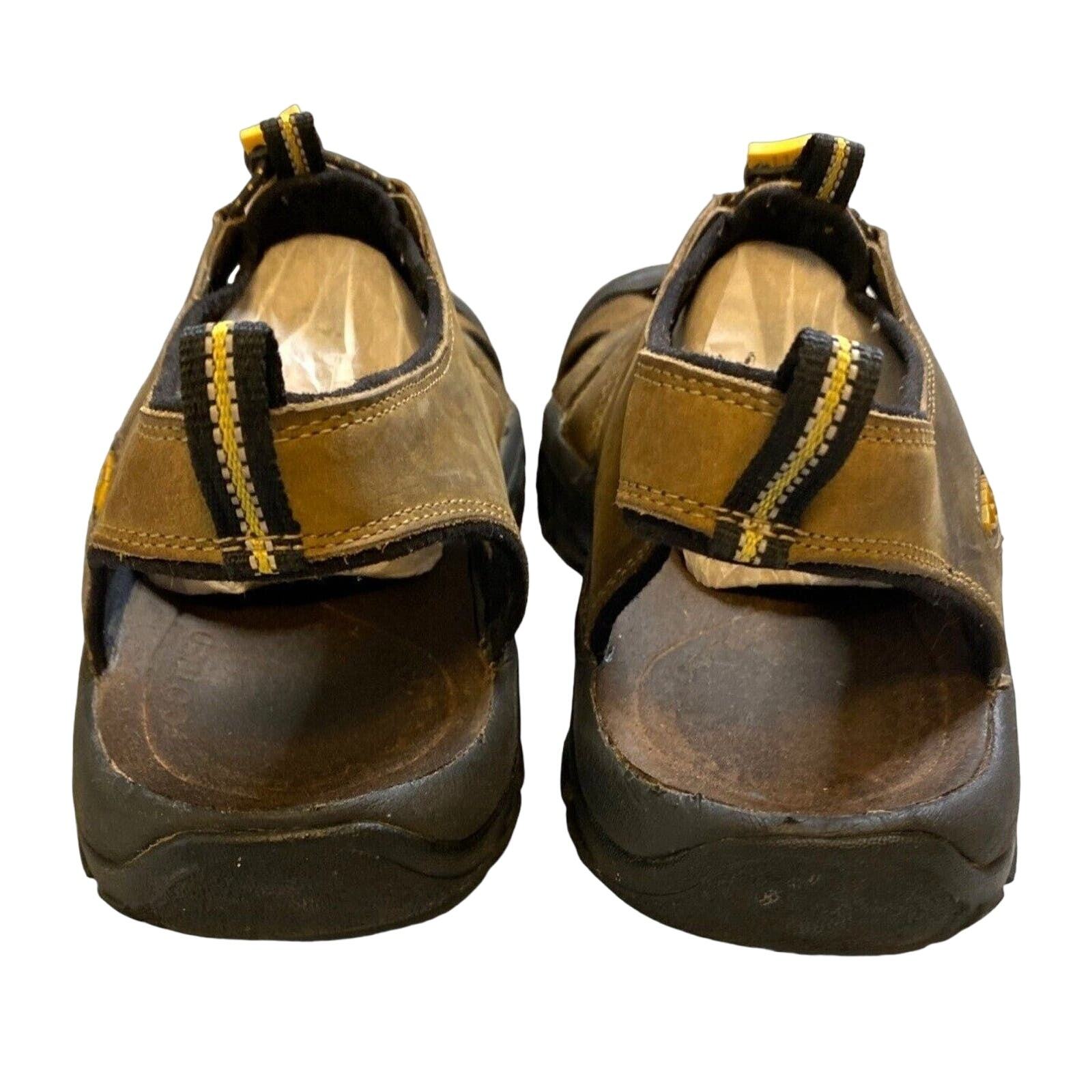 Sandali da uomo in pelle KEEN Newport taglia US 14 impermeabili da trekking marrone 1001870