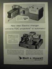 1957 Bell  Howell TDC Headliner 303 Slide Projector Ad