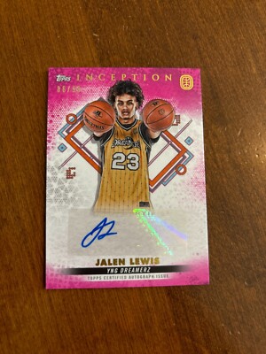 Jalen Lewis 2022 Topps Inception OTE Magenta Auto IA-JL2 YNG Dreamerz /99