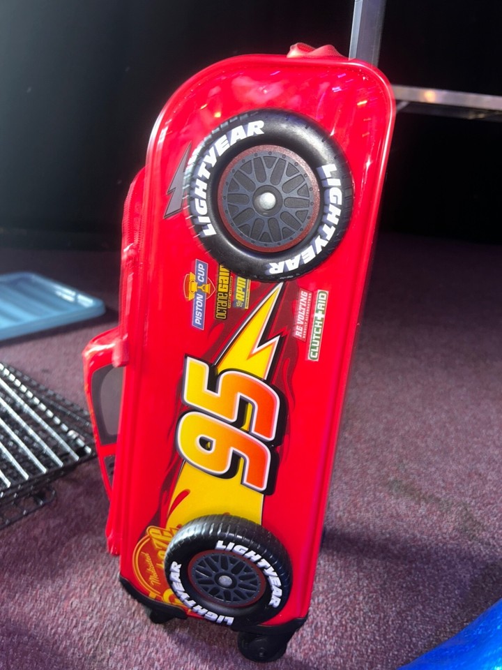 Lightening McQueen Disney Suitcase Luggage Genuine Disney Store Item eBay
