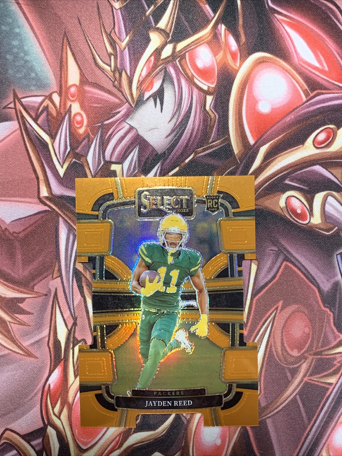 2023 Select Jayden Reed #38 Orange Prizms Die Cuts #/499 Packers