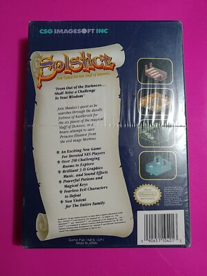SOLSTICE NINTENDO NES PAL FAH En Boite Avec Notice État Correct