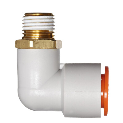 1 PCS SMC KQ2L09-02AS PBT and Brass One-touch Fitting with Sealant Male Elbow KD