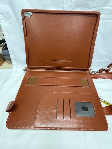 Cross Body Messenger Satchel Bag iPad tablet 8.5" X 11" Brown Leather? - Picture 3 of 9
