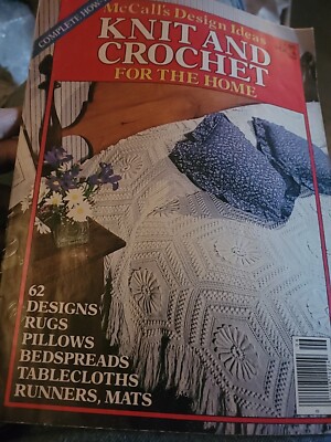 McCall's Design Ideas Knit &  Crochet for the Home V 6 1982 62 patterns Note B2
