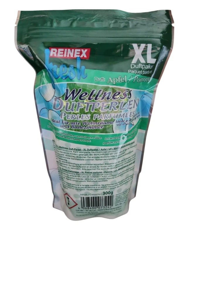 Reinex Fresh XL 300g Wellness Duftperlen Nachfüllpack Apfel - Bild 2 von 2