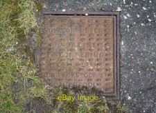 Photo 6x4 Manhole cover, Helen's Bay beach Bangor/J4880 Old manhole cove c2022