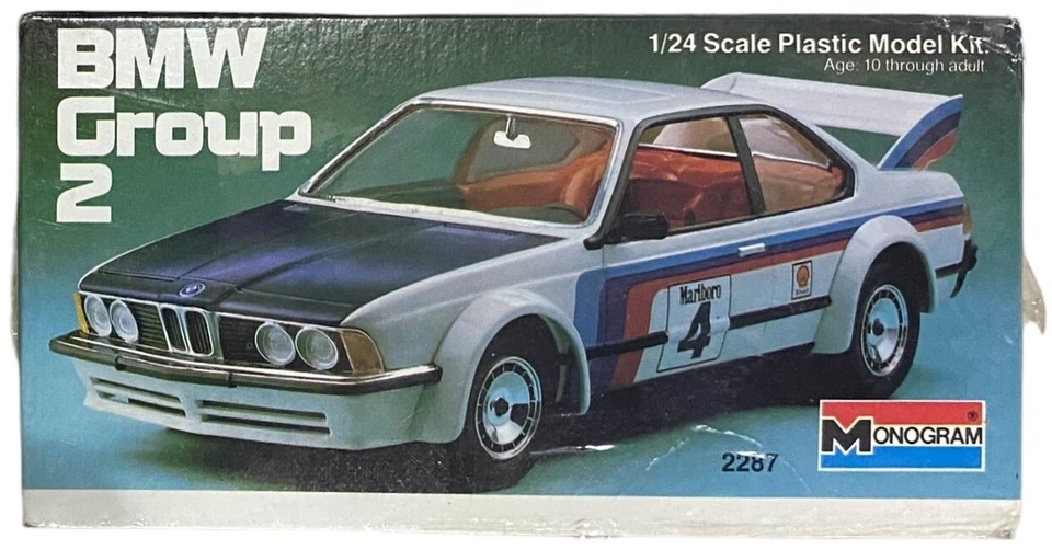 Monograma BMW Group 2 Vintage 1981 Kit Modelo 1:24 NOVO EM FOLHA LACRADO DE FÁBRICA - Imagem 2 de 4