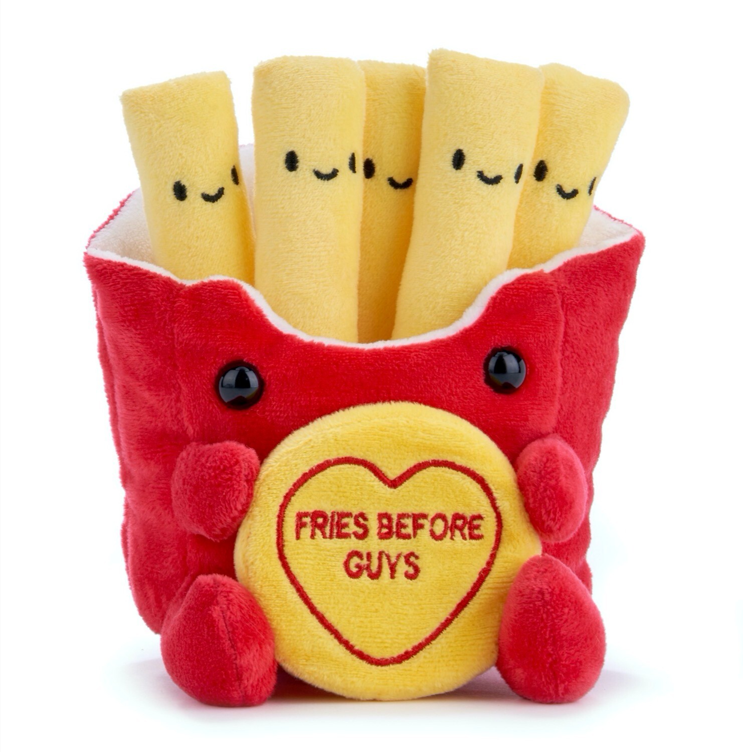 FRIES BEFORE GUYS  LICENSED SWIZZELS LOVE HEARTS SOFT PLUSH TOY