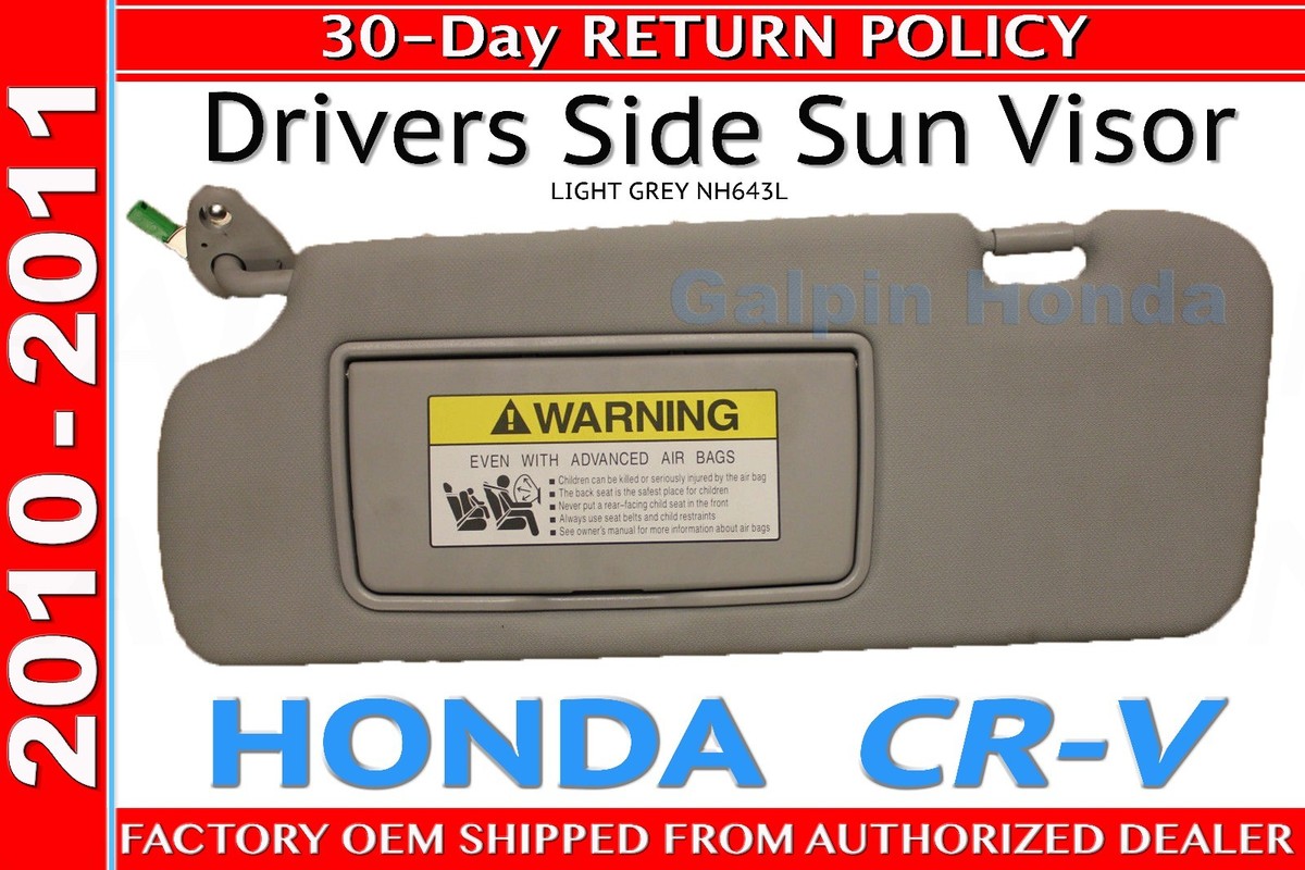 EyeRide hud 限定色シルバー Genuine Honda Sunvisor LIGHT GREY NH643 Driver Side CR-V P/N