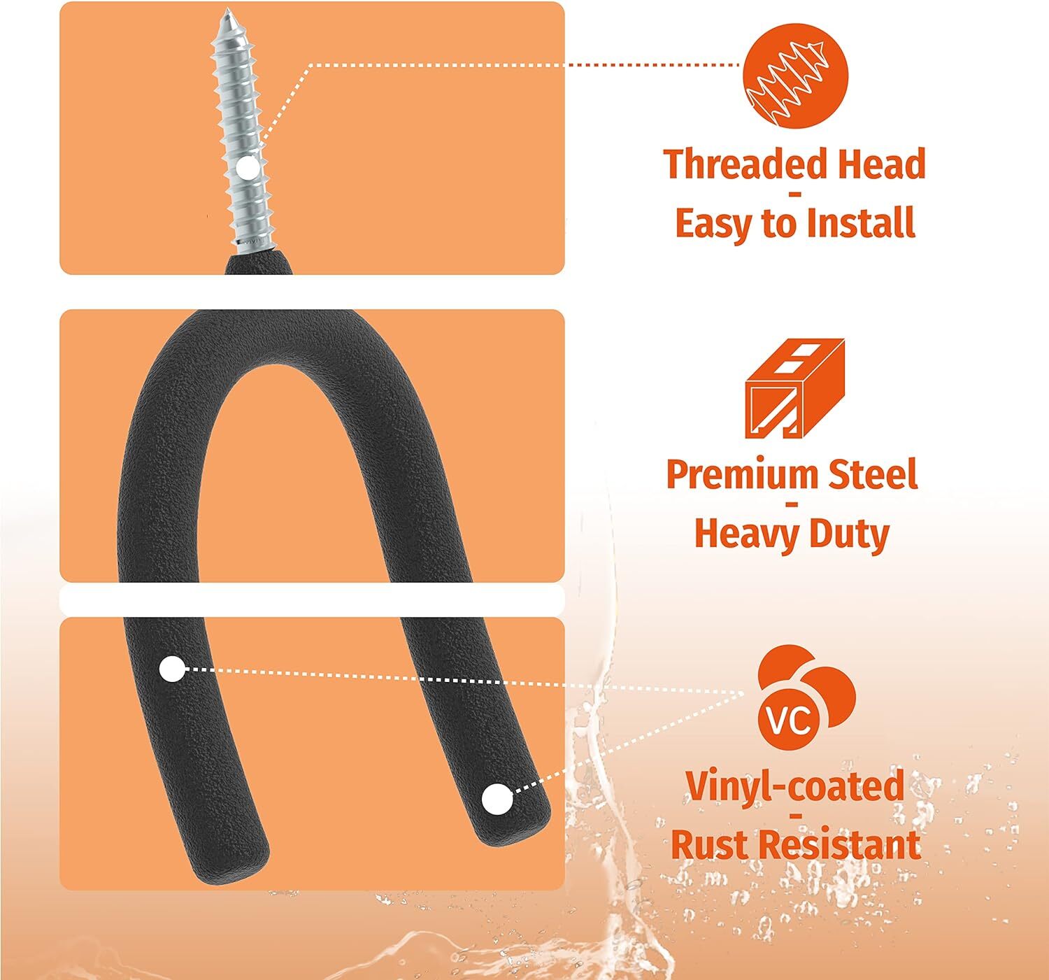 16 Pack Screw in U Utility Hooks Wall Mount Garage Storage Organizer Hanger Hang eBay