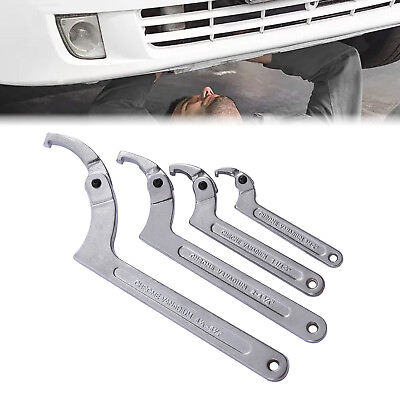 #ad 4pcs Adjustable Hook amp; C Pin Spanner Wrench Set Tighten Removing Nut Wrench New $50.76