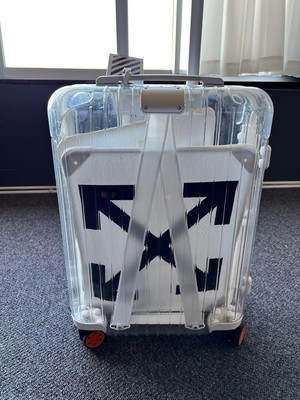 Off White x RIMOWA See Through Polycarbonate Logo Suitcase Carry