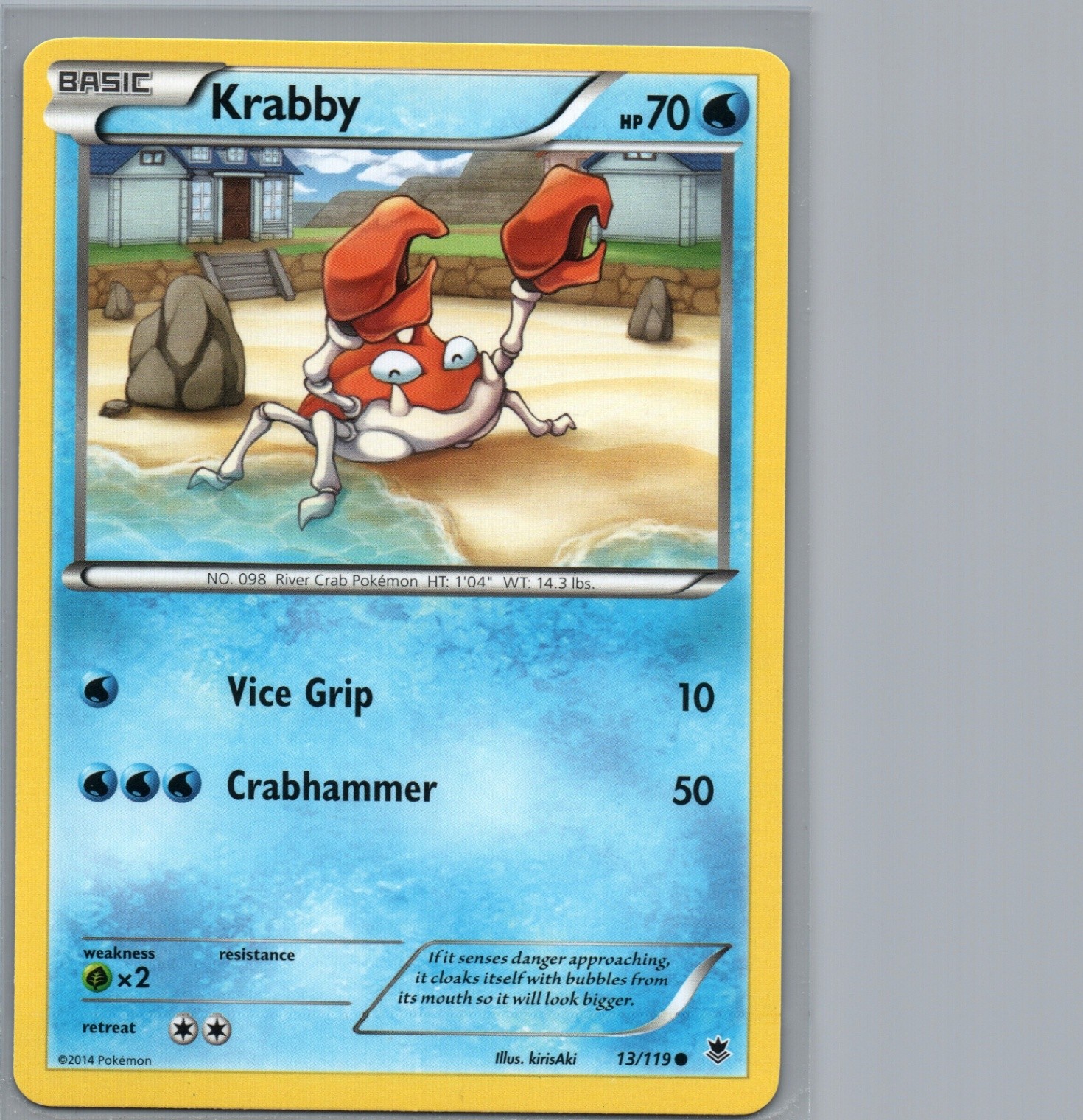 Krabby | 13/119 Common | XY - Phantom Forces | LP