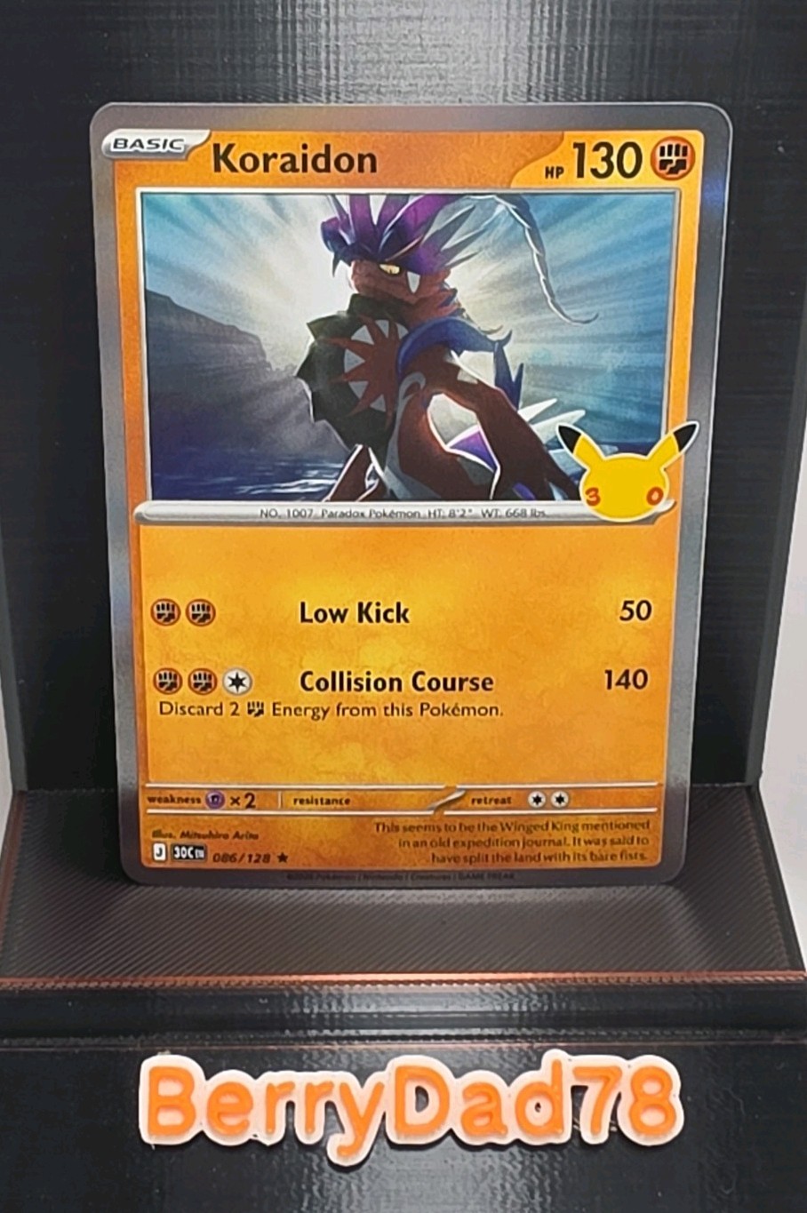 Koraidon 086/128 30th Celebration Holo Pokémon TCG NM