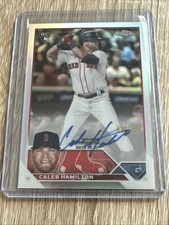 2023 Topps Chrome Rookie Refractor /499 Caleb Hamilton #RA-CHA Auto