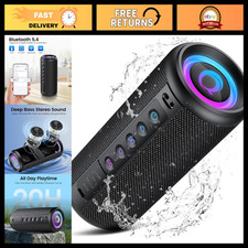 Portable Bluetooth Speaker 20W, Wireless HD Stereo Sound, 20H Playtime, Waterpro