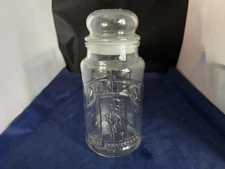 Vintage 1981 75th Anniversary Planters Glass Cannister Jar