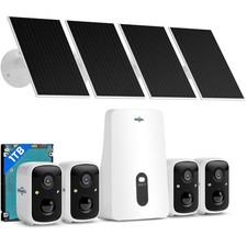 Hiseeu Solar Camera Outdoor Wireless, 4 Cam-Kit, No Subscription, 4 Cam Kit-2