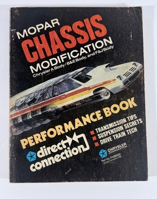 Mopar Direct Connection 1982 Chassis Modification Performance Book Chrysler